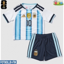Argentina Lionel Messi #10 Hemmatröja Barn VM 2026 Kortärmad (+ Korta byxor)